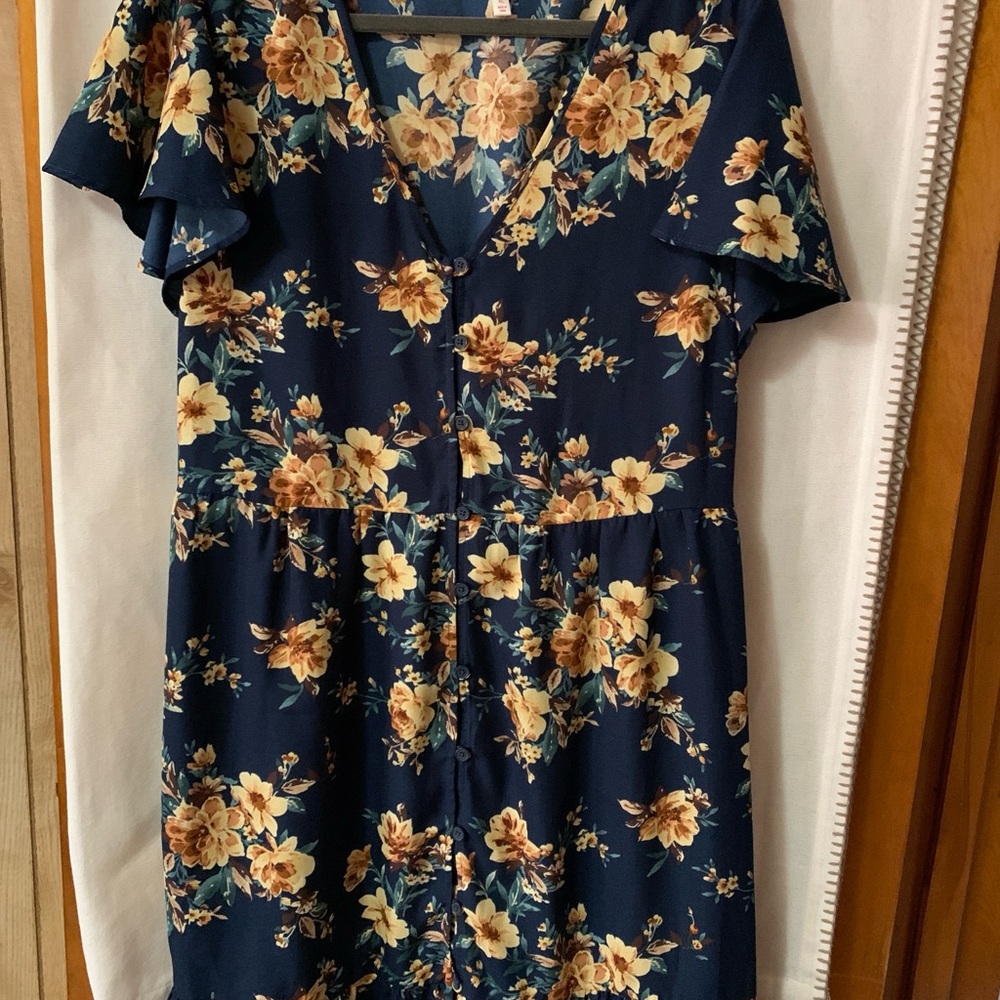 Floral Navy Dress